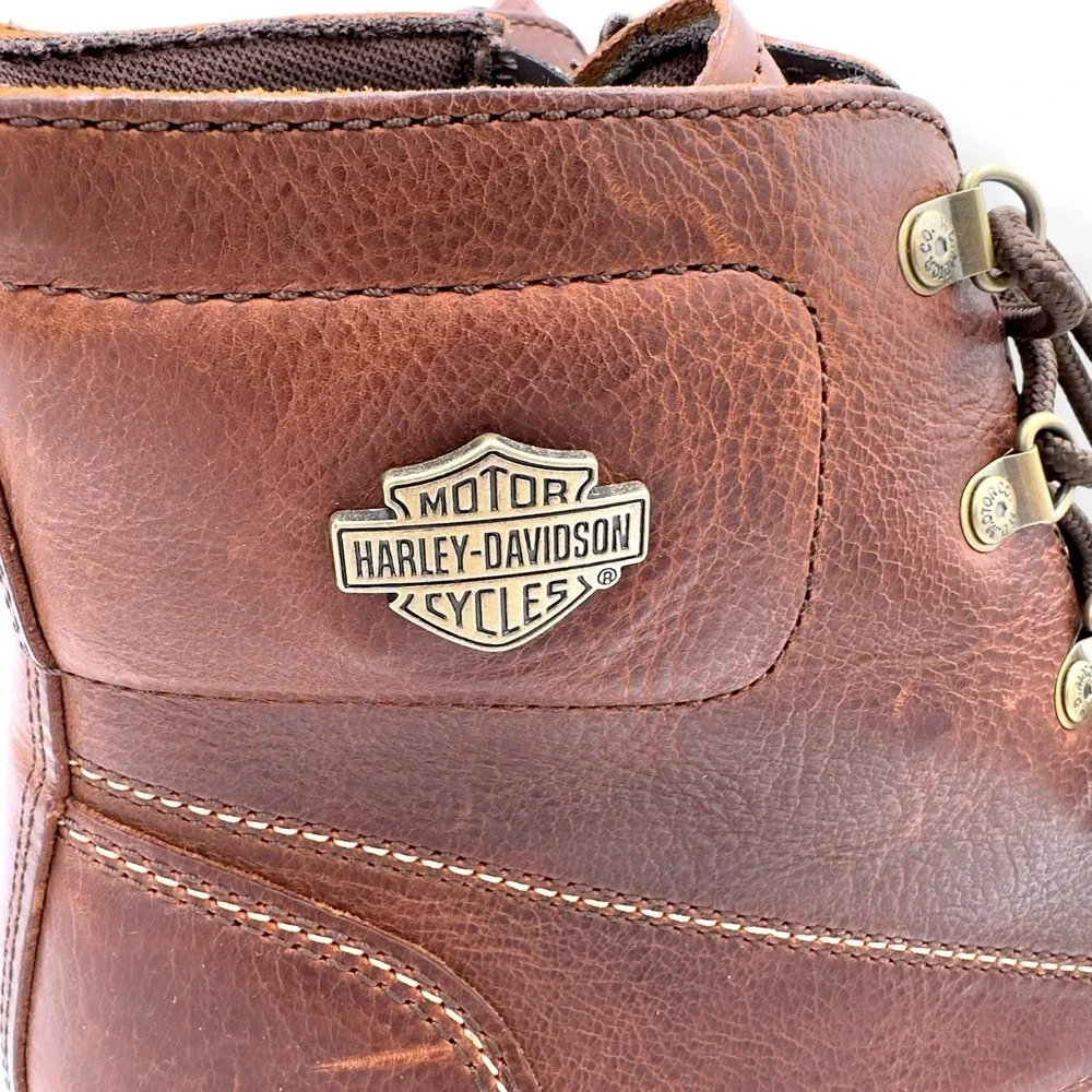 NEW Harley Davidson Men's 13 M Hagerman Riding Boots Barley Brown D93756 w BOX